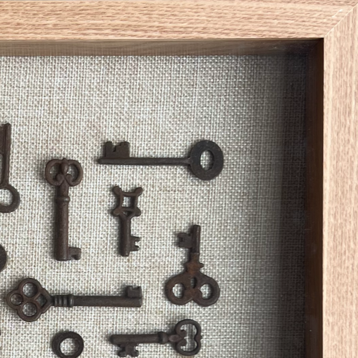 Vintage Keys Art - White Oak - Source by Studio Skara, view 3