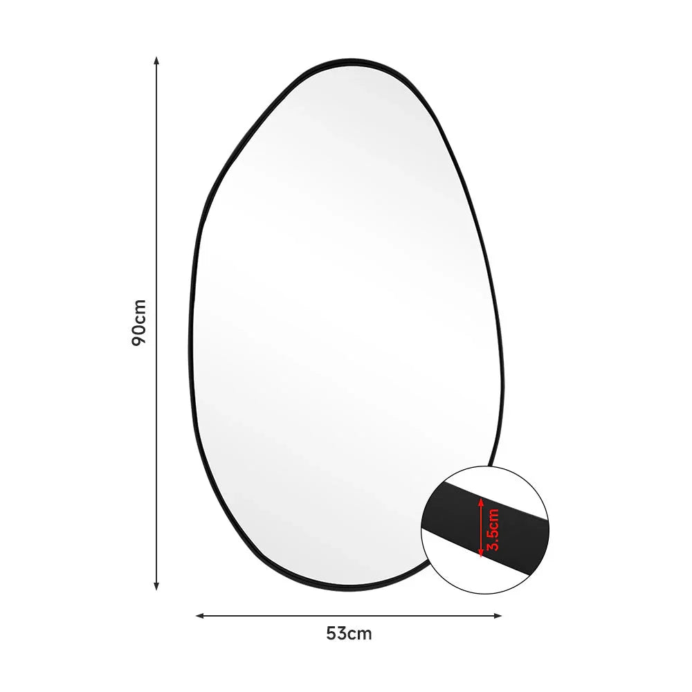 Wall Mirror - Asymmetrical Black 53x90cm — House of Avana, view 20 of 34