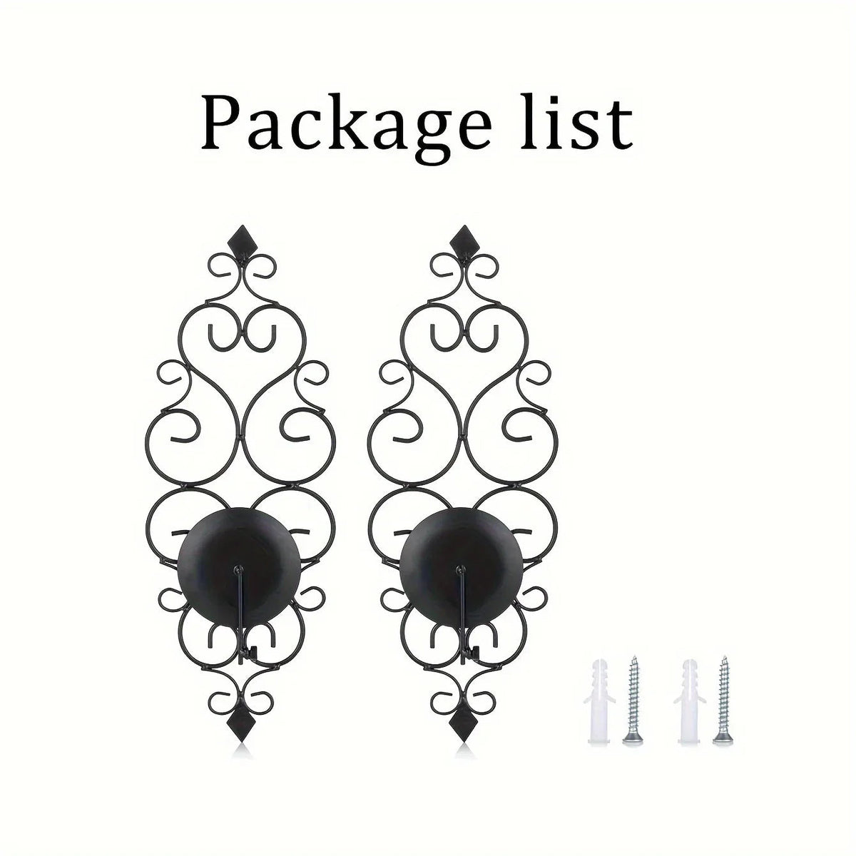 Wall Sconce - Hanging Metal Black Set — House of Avana, view 14 of 14