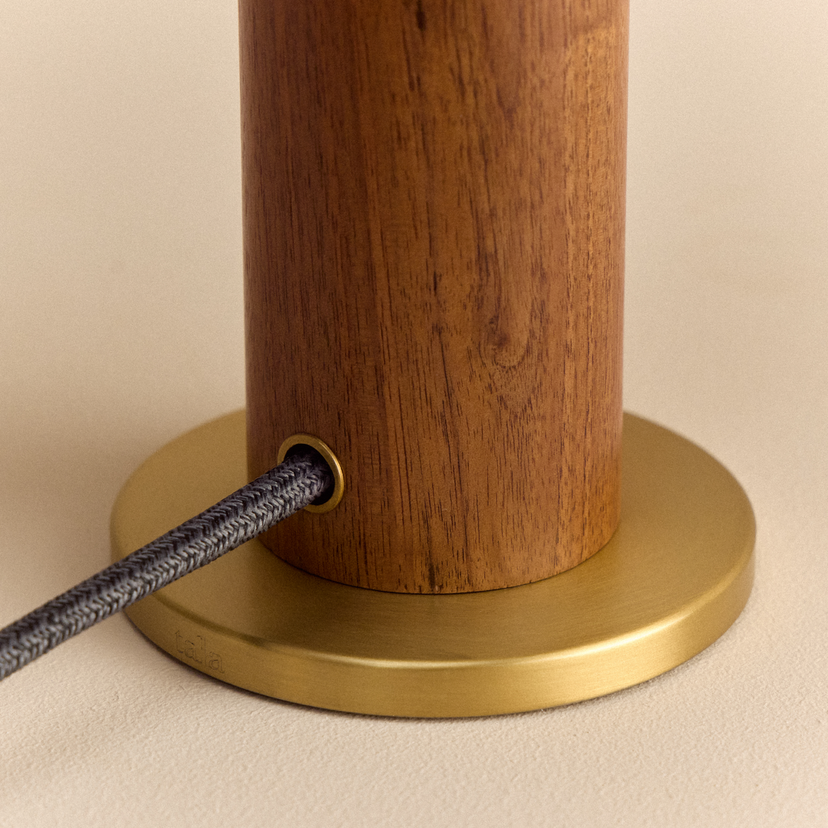 Knuckle Table Lamp in Walnut