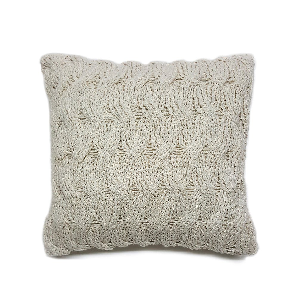 Wavy Golden Cotton Pillow - Homelosophy