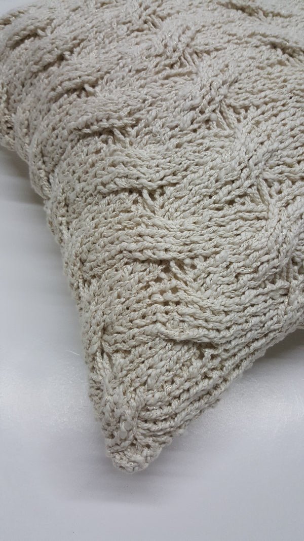 Wavy Golden Cotton Pillow - Homelosophy, view 3