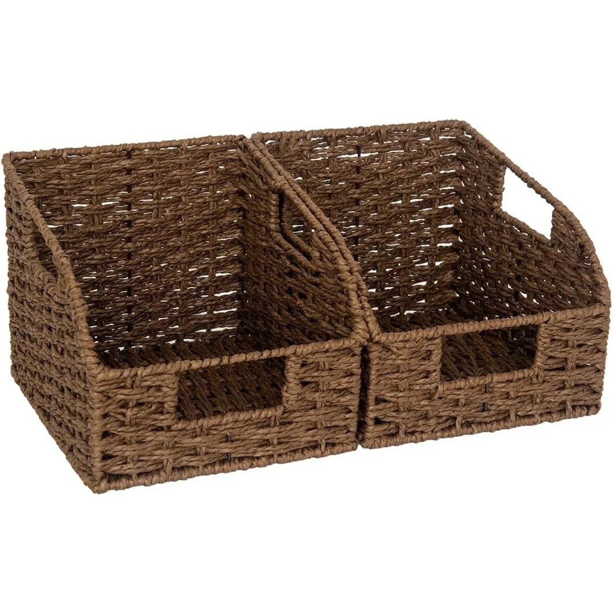Wicker Baskets - Storage Natural 2 Pack