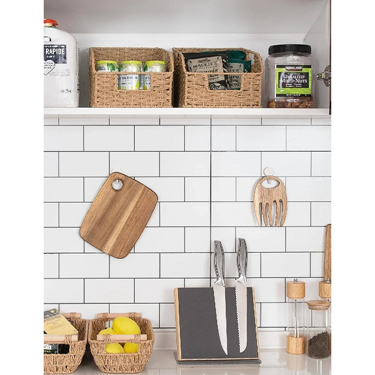 Wicker Baskets - Storage Natural 2 Pack