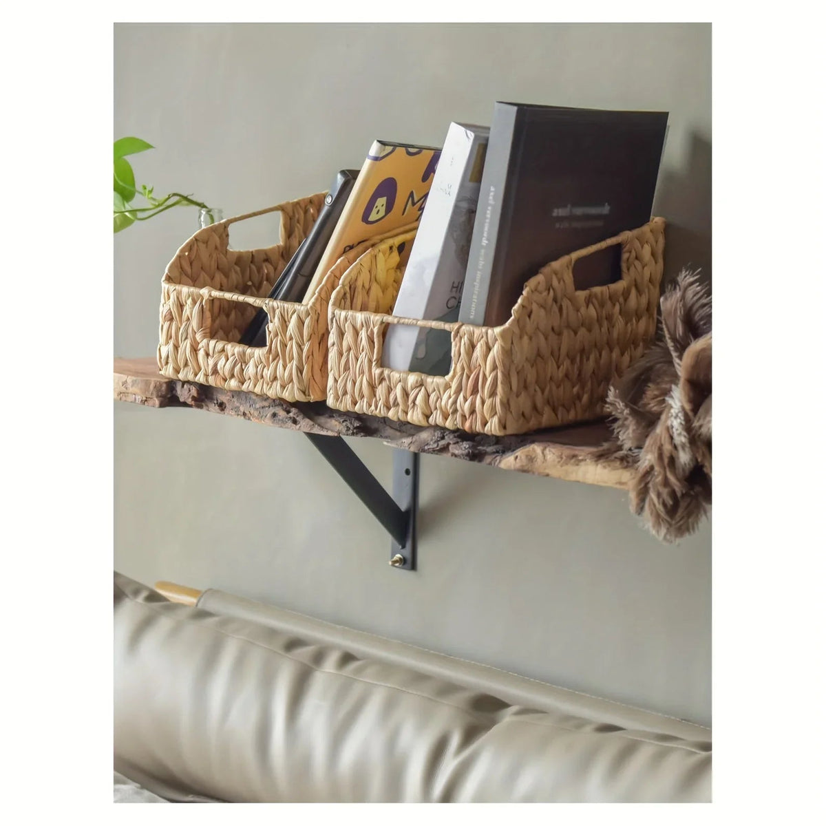 Wicker Baskets - Storage Natural 2 Pack