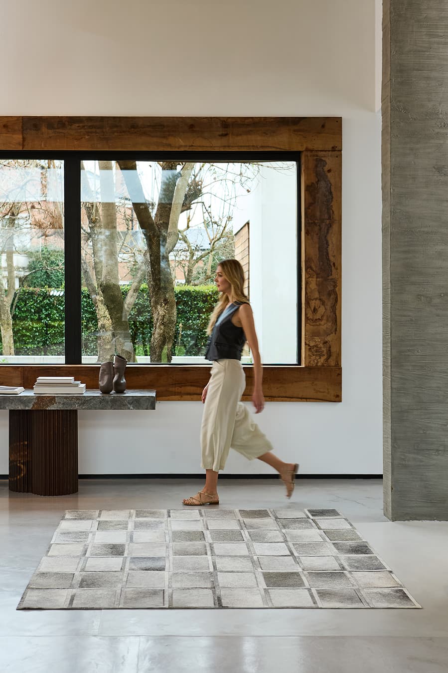 WINDOWS - Hair on Hide Custom Rug - Homelosophy