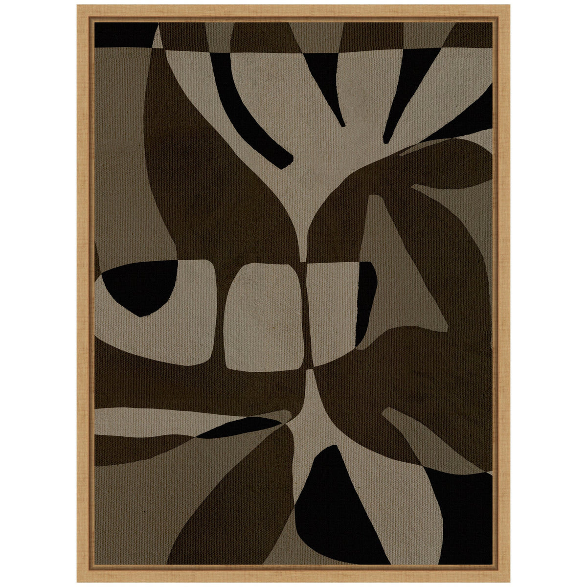 Sylvie Contour 2 Framed Canvas by Shatha Al Dafai