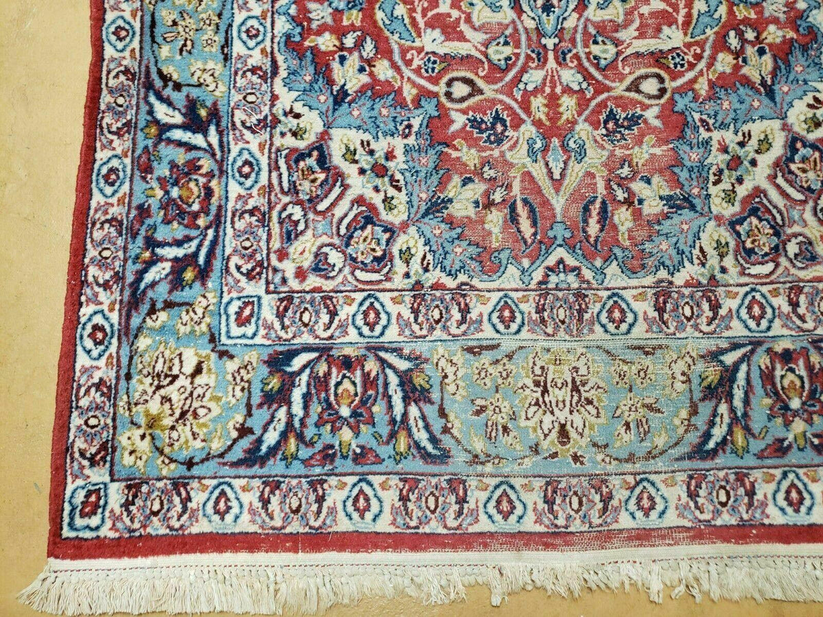 3' 5" X 5' 8" Vintage Handmade Turkish Wool Rug Carpet Vegetable Dyes Nice Red - Jewel Rugs, view 9