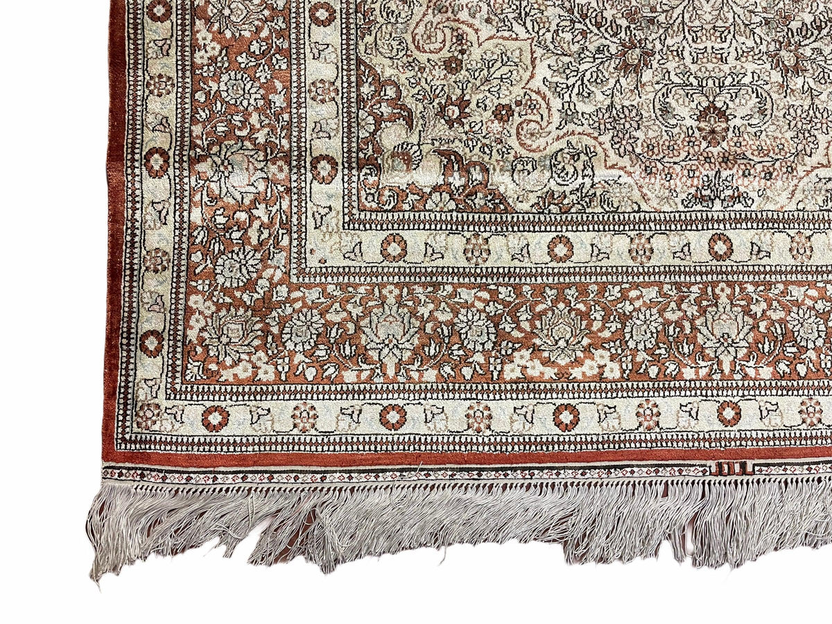 4' X 6' Vintage Fine Handmade Chinese Oriental Silk Rug 400 KPSI Wow - Jewel Rugs, view 8