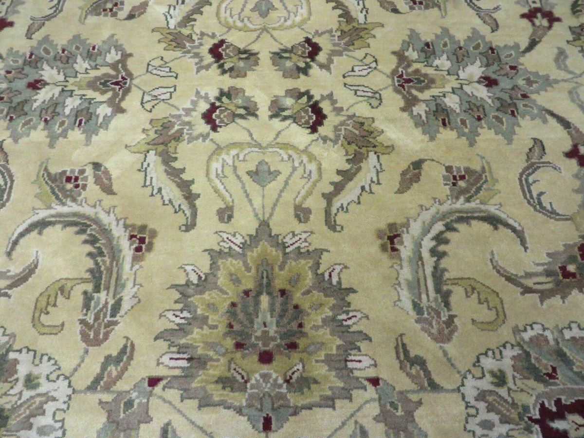 9' X 12' Vintage Handmade India Oriental Jaipur Quality Tea Wash Hand Knotted - Jewel Rugs, view 12