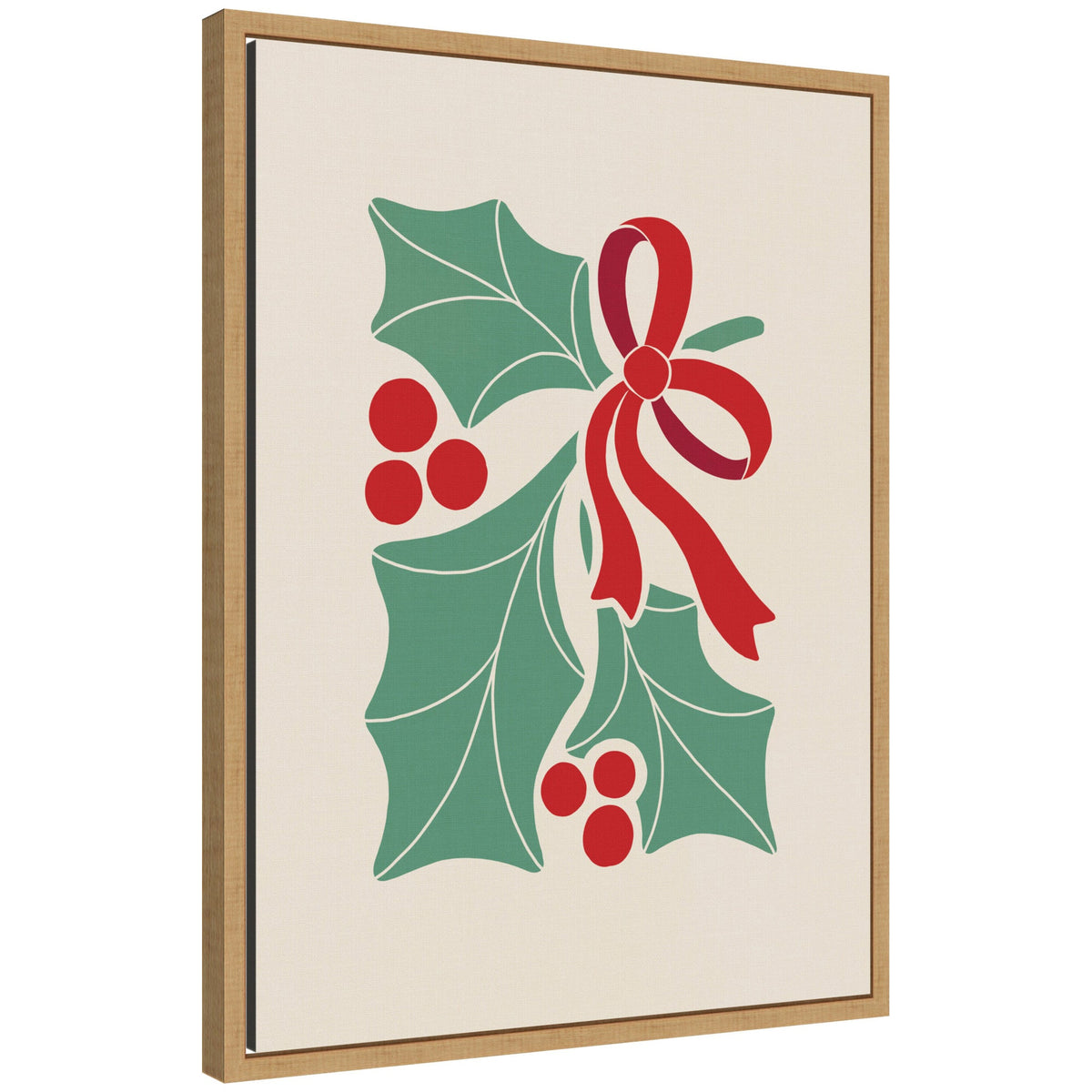 Sylvie Framed Canvas Christmas Icons Prima Set Nouveau Holly by Dominique Vari