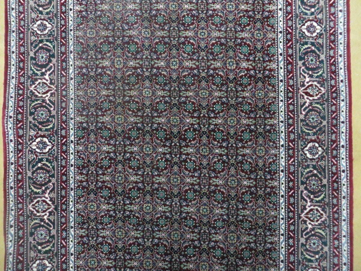 3' X 5' Vintage Fine Handmade Indian Amritsar Wool Silk Rug Nice - Jewel Rugs, view 4
