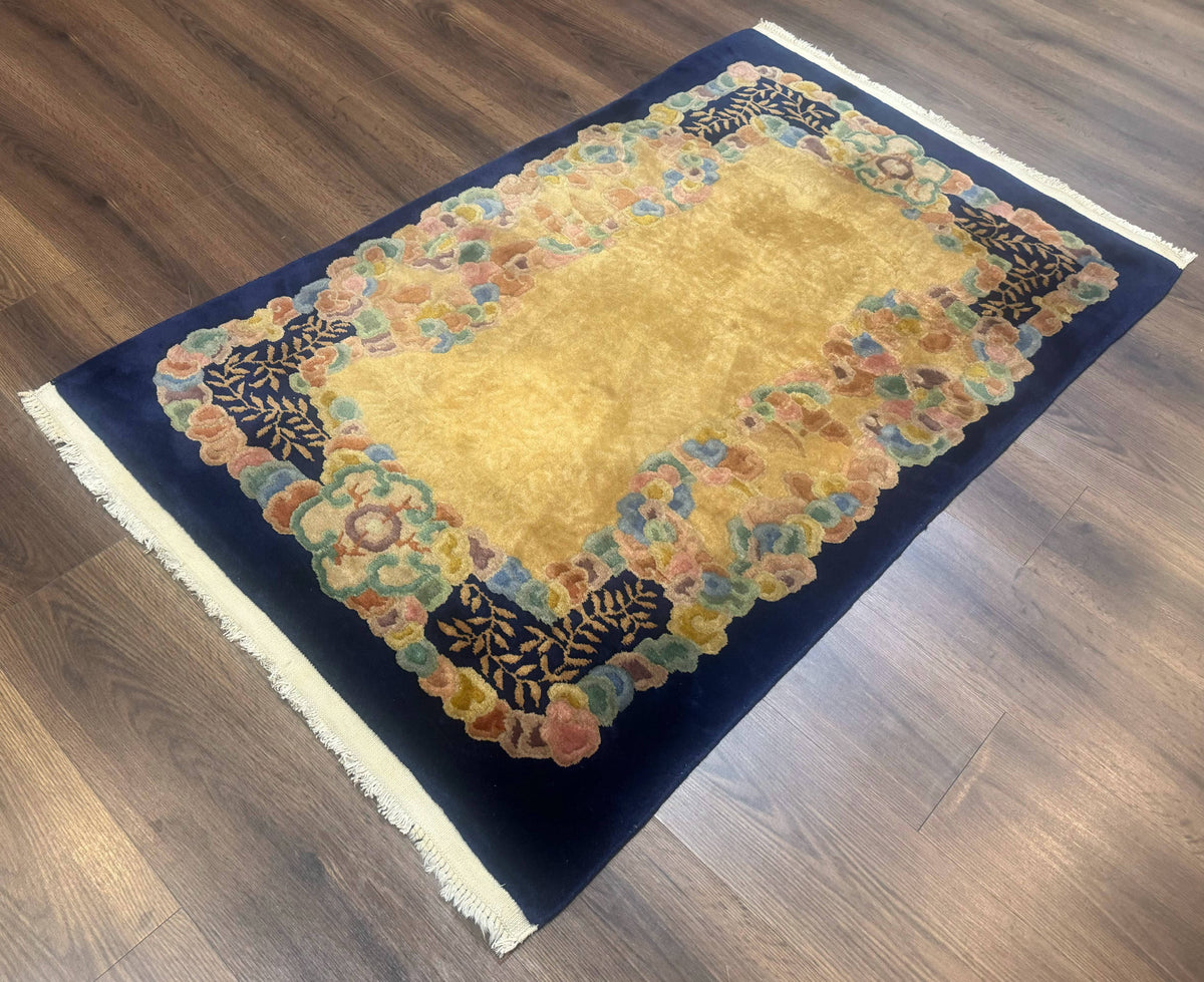 Chinese Wool Rug 3x5, Vintage Carpet, Handmade - Jewel Rugs, view 12