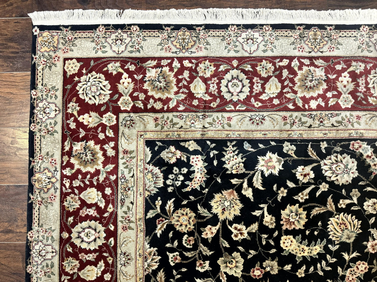 Black Pak Persian Rug 8x10, Floral Allover - Jewel Rugs, view 7
