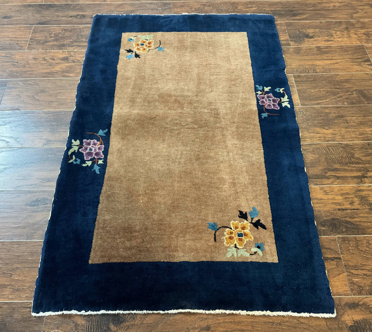 Chinese Rug 3x5, Antique Peking Art Deco Carpet, Simple Design - Jewel Rugs, view 2