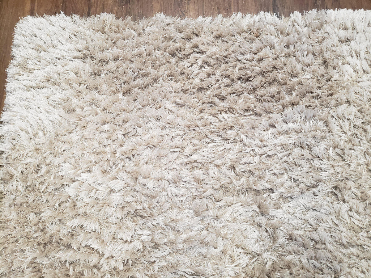 Ivory Shag Rug 6x7, Flokati Carpet, Shaggy Soft Plush Pile Area Rug, Modern Contemporary - Jewel Rugs, view 7