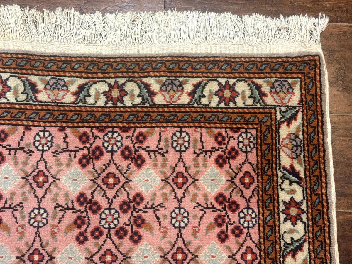 Turkish Sivas Rug 3x4, Pink, Handmade, Wool, Vintage - Jewel Rugs, view 8