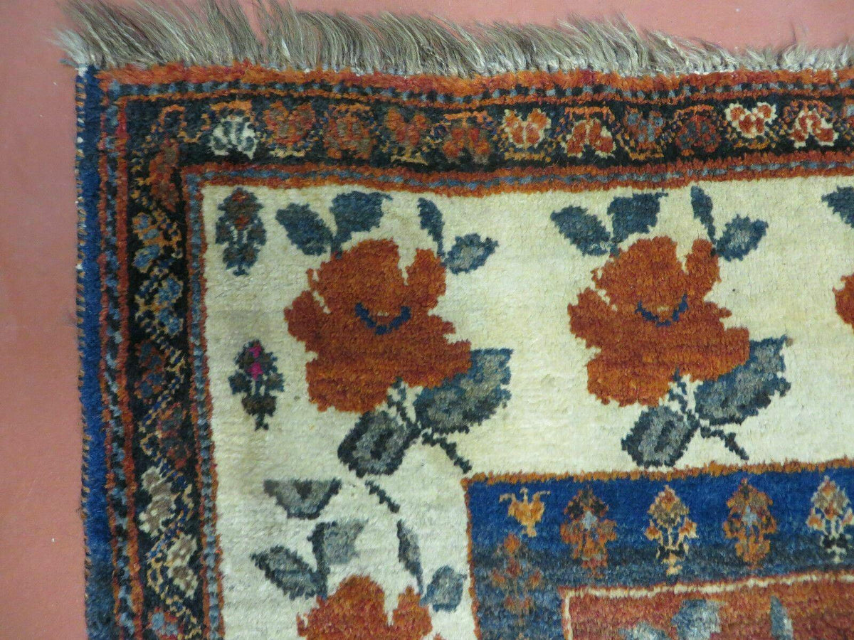 4' X 5' Semi Antique Handmade Fine Turkish Flowers Bouquet Wool Rug Nice - Jewel Rugs, view 12