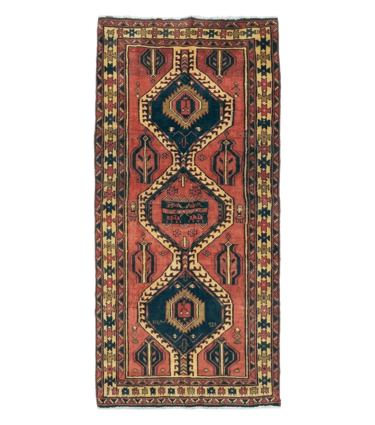 3' 4"X 7' Antique Handmade Turkish Wool Rug Organic #101 - Jewel Rugs