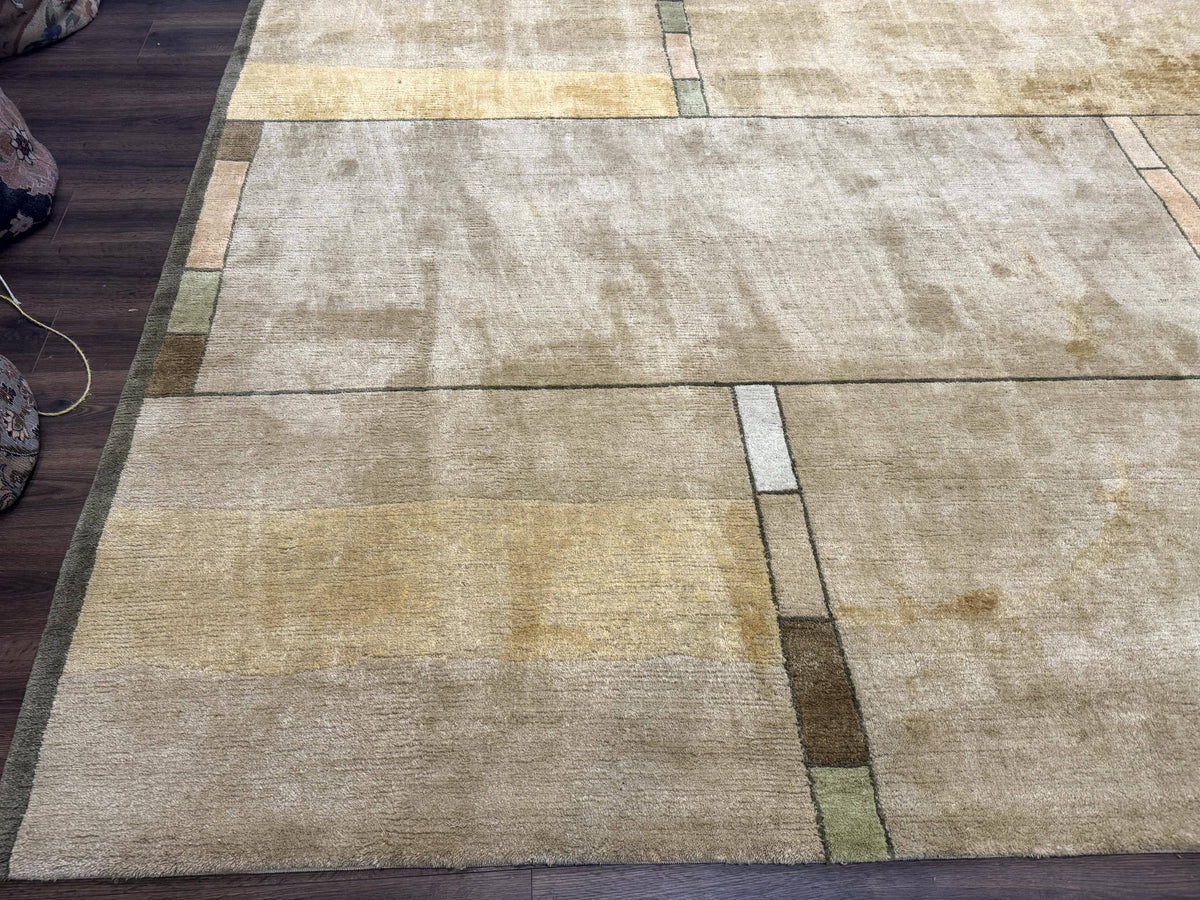 Tufenkian Tibetan Rug 12x16, Handmade Wool Modern Area Rug, Palace Size Carpet - Jewel Rugs, view 9