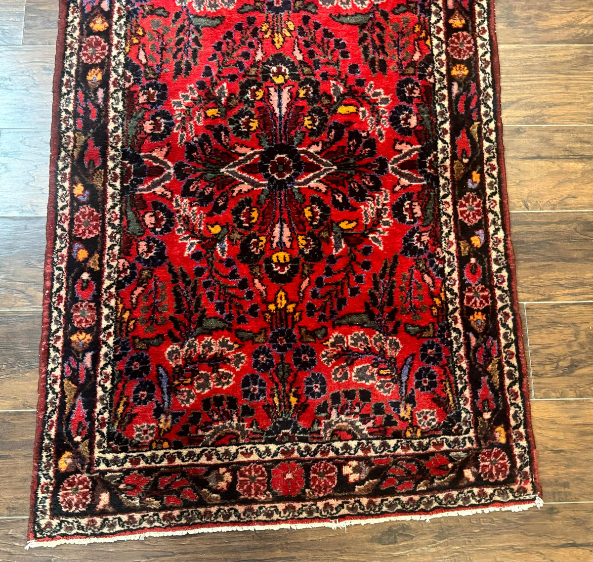 Persian Rug 3x5, Red Tribal Rug, Semi Antique, Wool Rug 3 x 5, Persian Hamadan Rug - Jewel Rugs, view 6