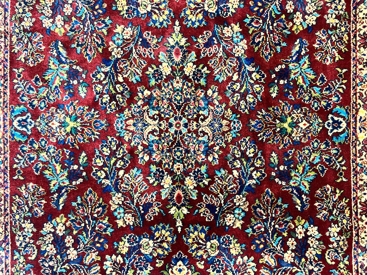 Karastan Rug 5.9 x 9 Red Sarouk Rug #785, Karastan Wool Rug, Karastan Carpet, Original 700 Series Vintage Karastan Oriental Rug Discontinued - Jewel Rugs, view 5