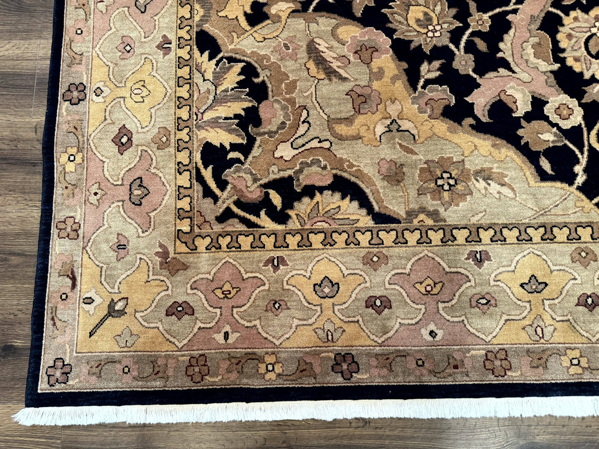 Handmade Wool Rug 8x10, Black & Dark Beige, Nourison, Traditional Rug - Jewel Rugs, view 9
