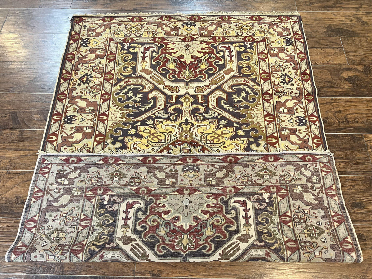 Antique Caucasian Rug, Kuba Seychour Rug, Handmade Wool Oriental Carpet, Azerbaijan Rug - Jewel Rugs, view 10