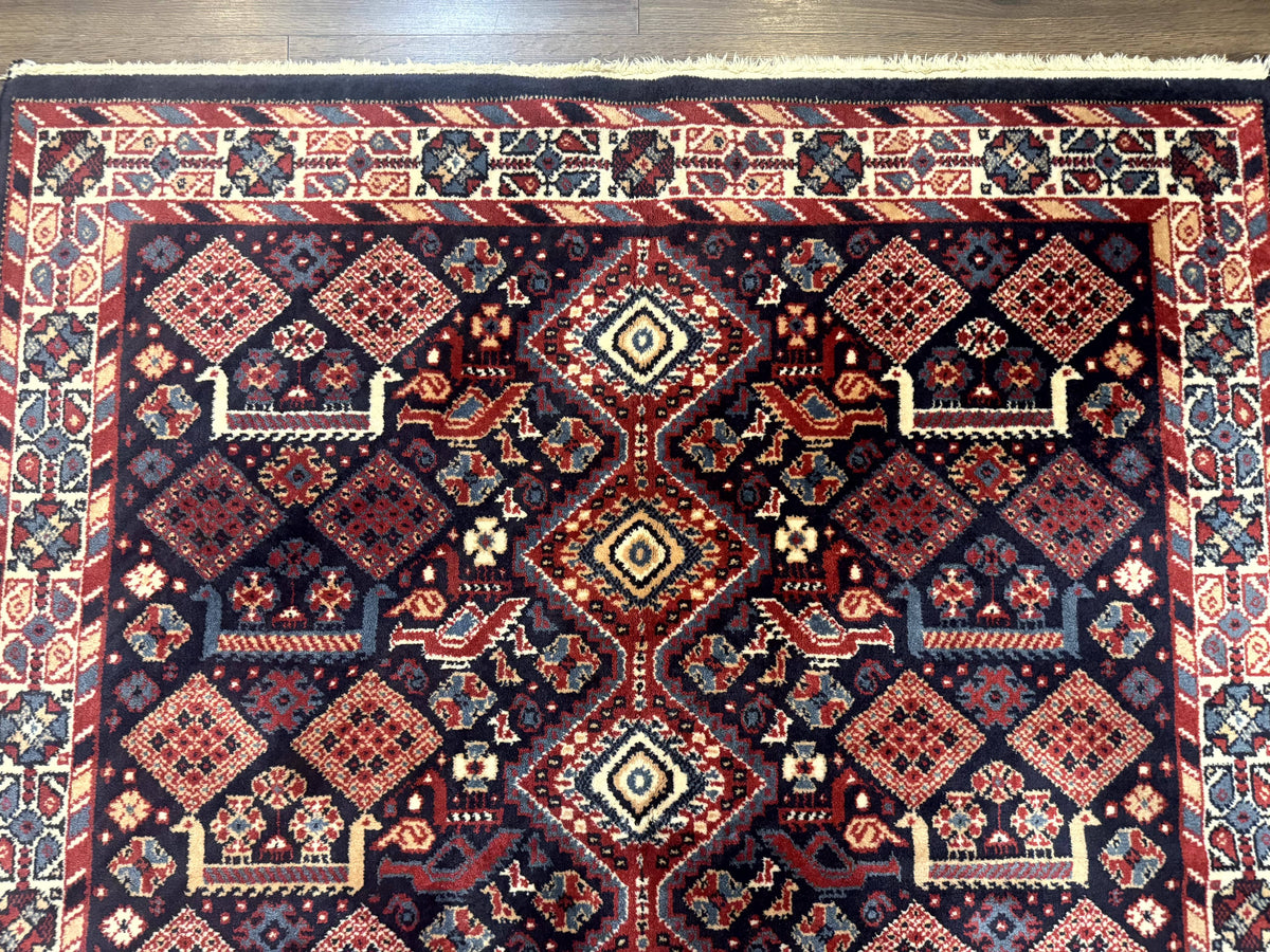 Karastan Rug 5x8, Yuruk Collection #530, Geometric Tribal Wool Pile Vintage Carpet - Jewel Rugs, view 4