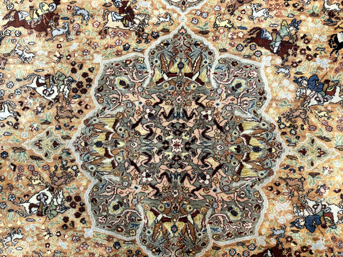 Karastan Rug 10x14 - Persian Hunting  #723 - Wool Pile, Vintage - Jewel Rugs, view 5
