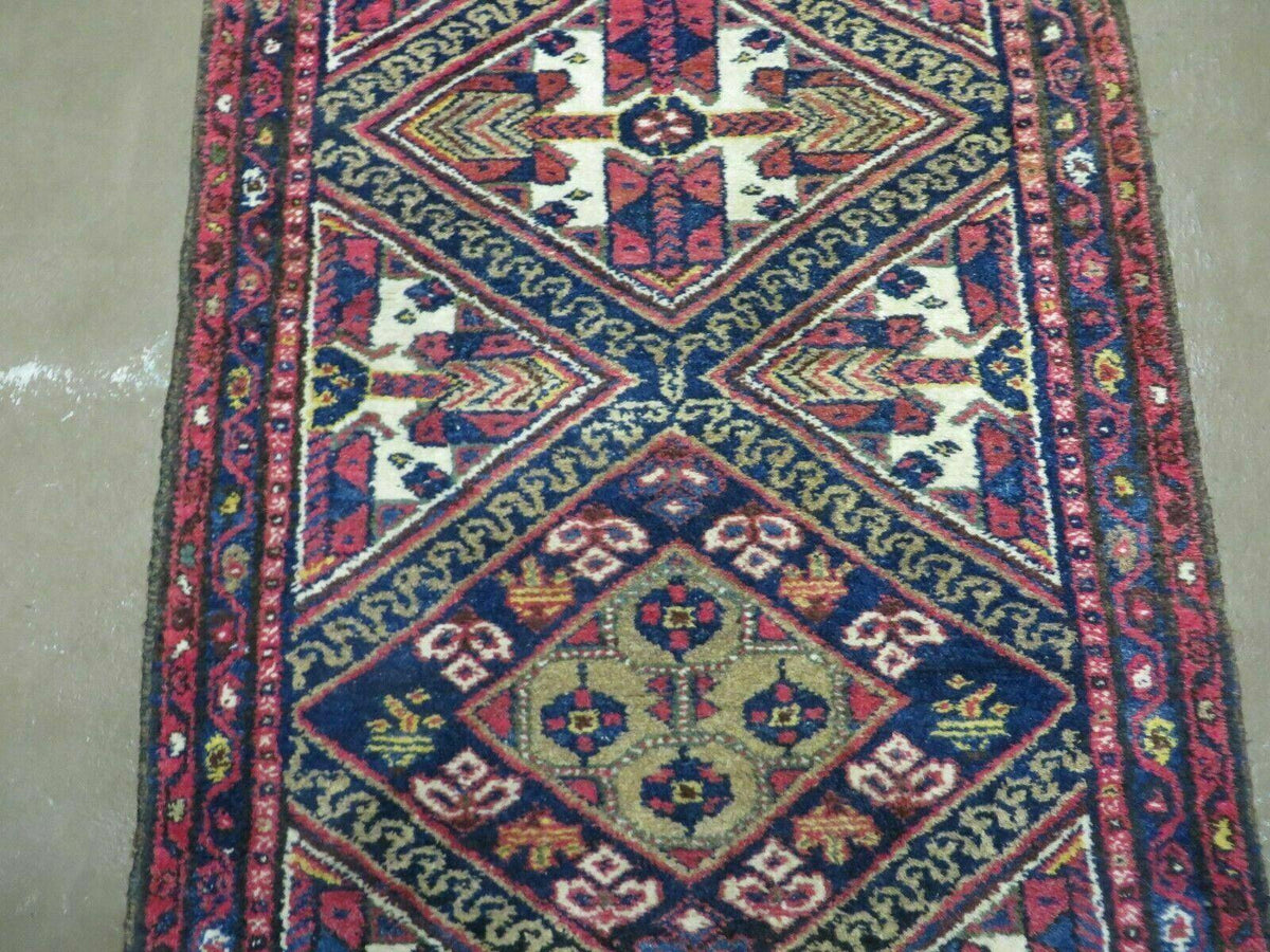 2' 6" X 9' Antique Handmade Turkish Anatolian Wool Runner Rug Nice - Jewel Rugs, view 12