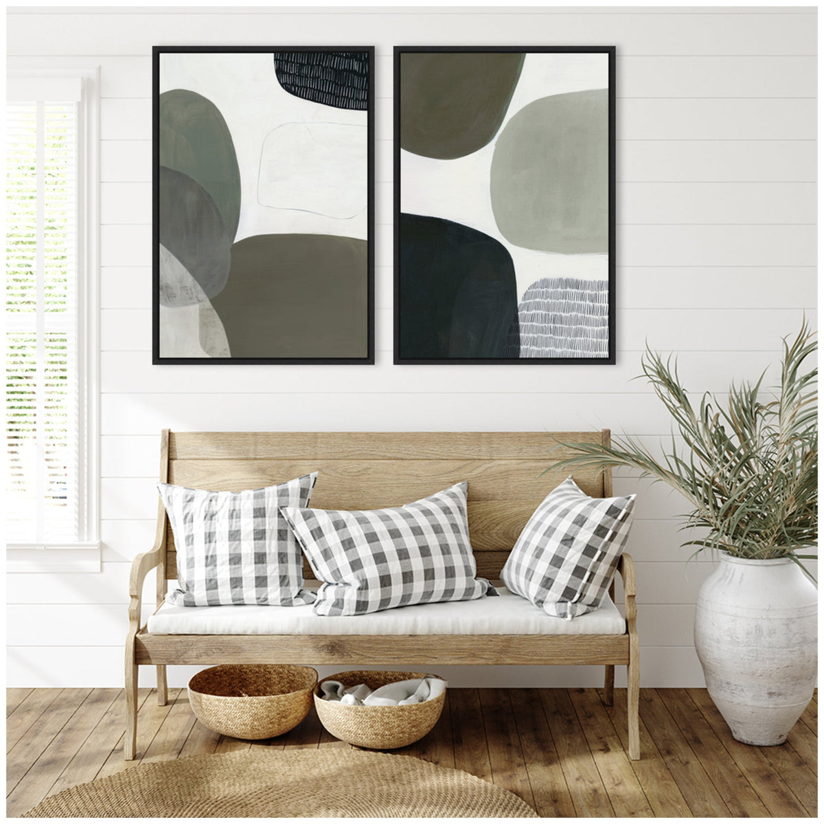 Shape Study No. 1 & No. 2 2 Piece Framed Canvas Wall Art Set by Amy Lighthall