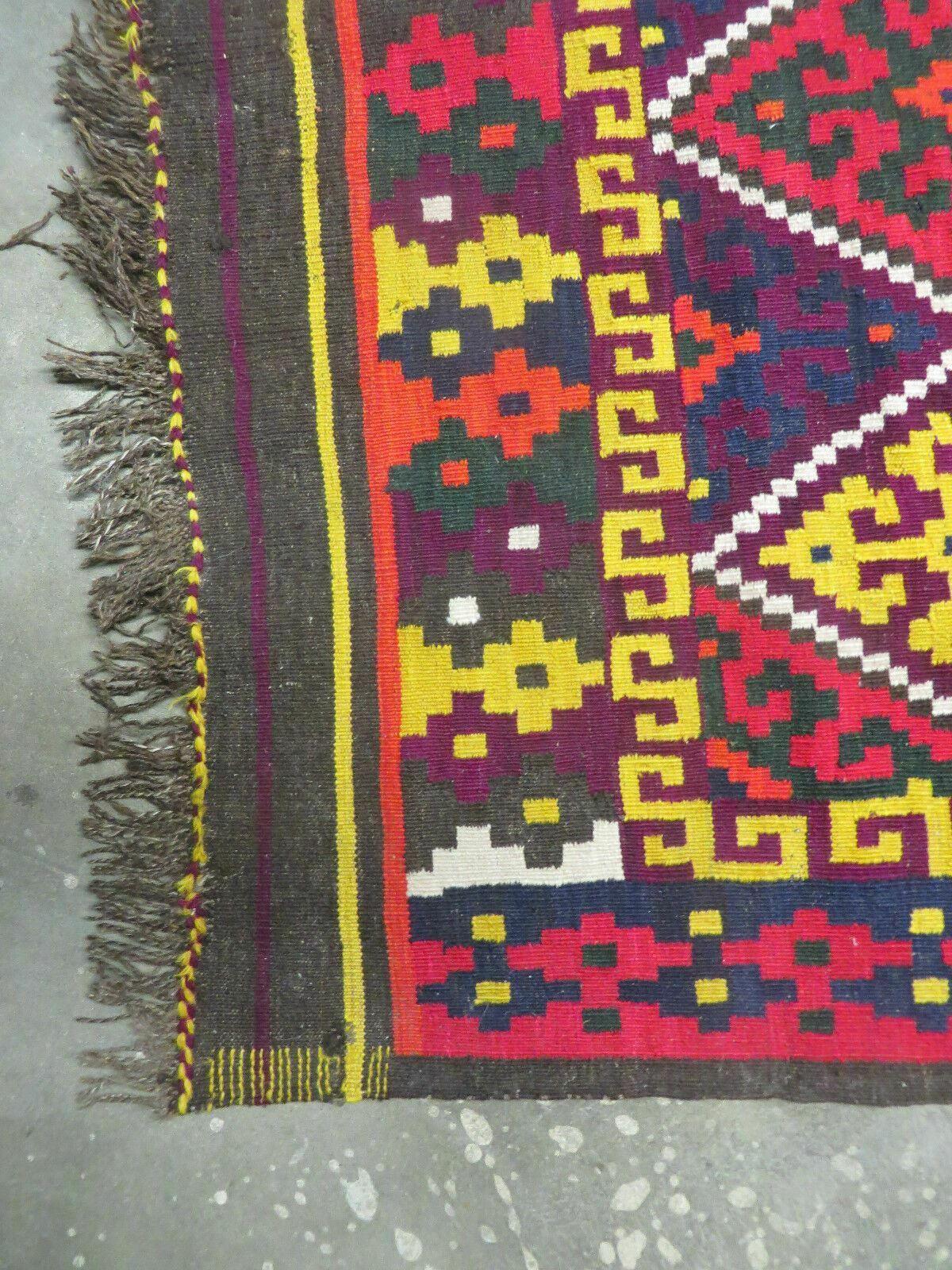 6' X 13' Antique Turkish Kilim Handmade Flat Weave Wool Rug Veg Dye - Jewel Rugs, view 9