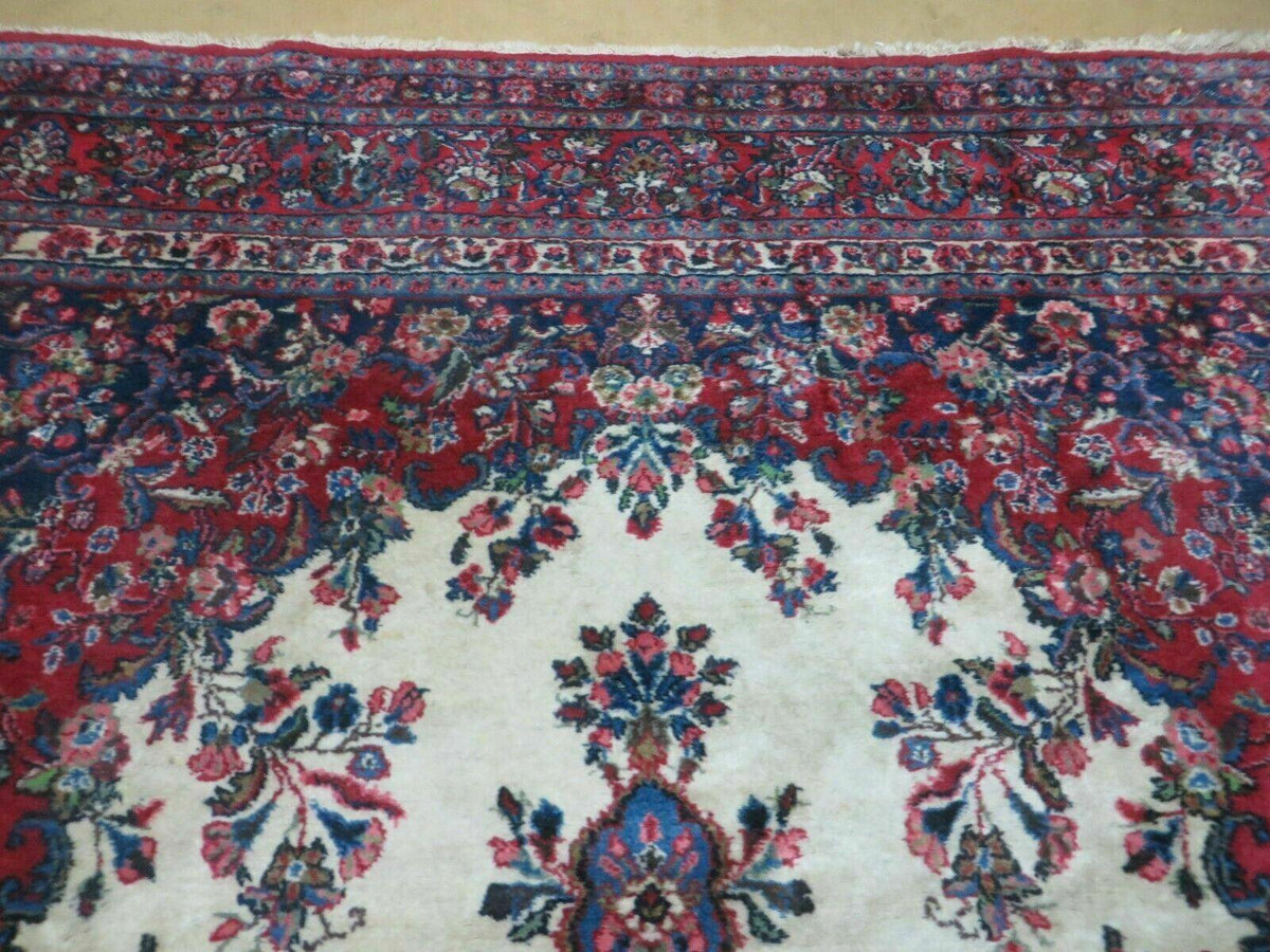 Persian Sarouk Rug 9x12 - Semi Open Field Medallion Carpet - Jewel Rugs, view 3