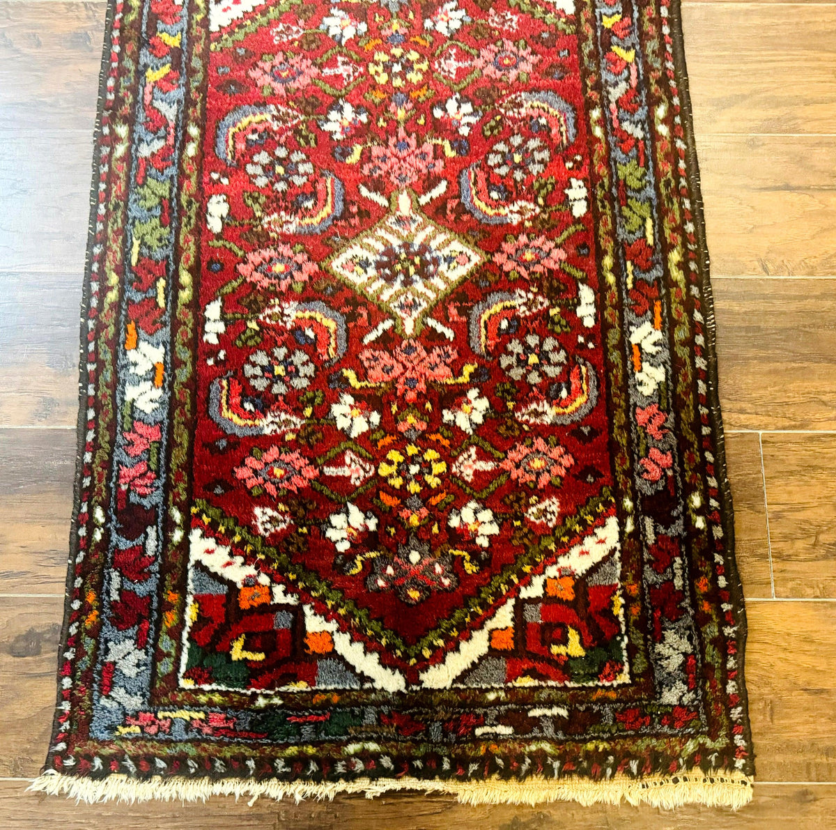 Small Red Persian Tribal Rug 2.6 x 4, Wool Rug, Persian Hamadan Rug - Jewel Rugs, view 9
