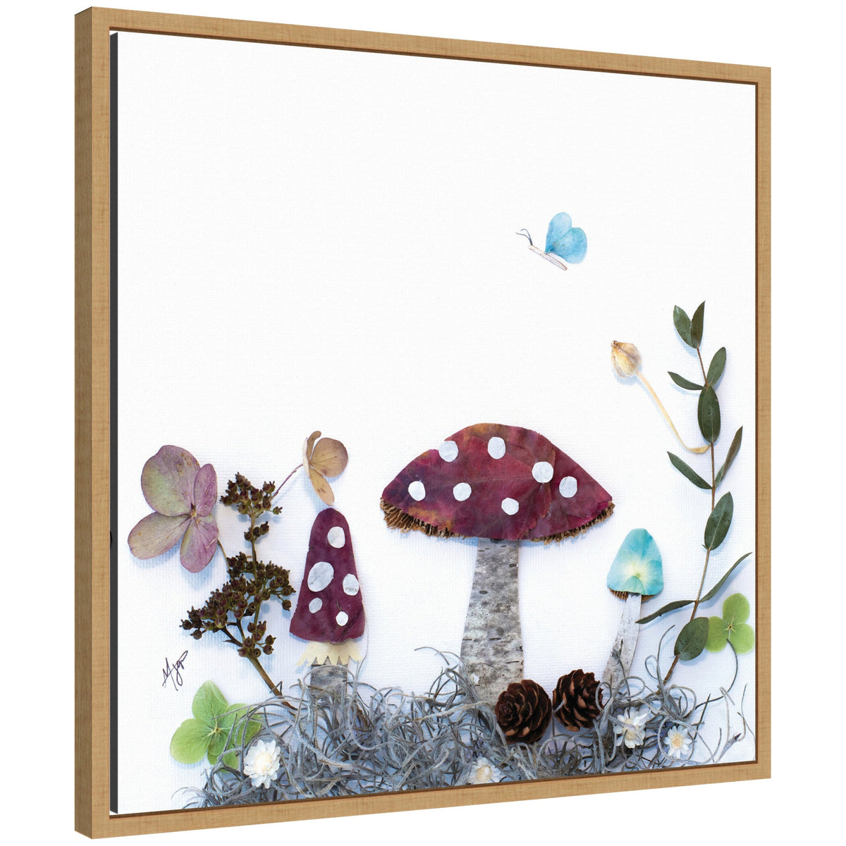 Mushroom No. 1 by Madeline Jeppesen Framed Canvas Wall Art Print