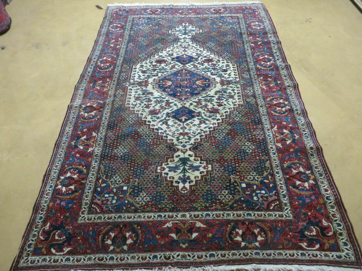 4' X 7' Vintage Handmade Turkish Floral Orient Medallion Wool Veg Dye Rug Nice - Jewel Rugs, view 2