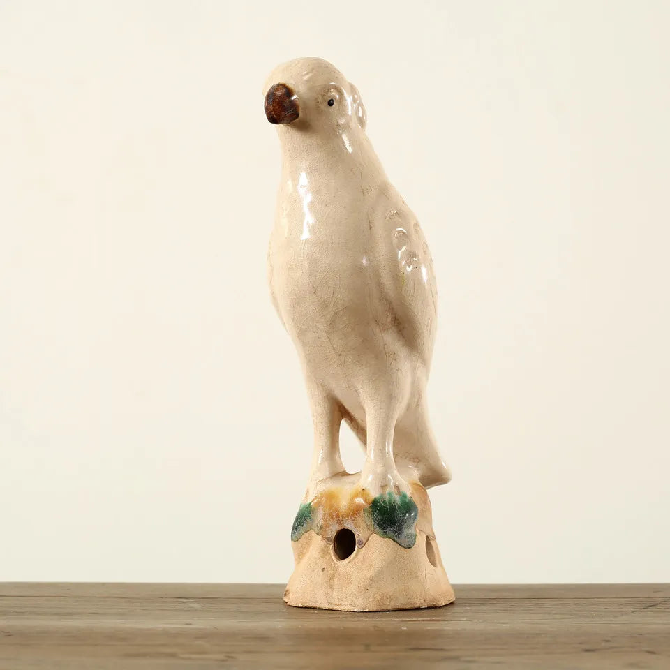 Creamy White Glazed Parrot Large image 2
