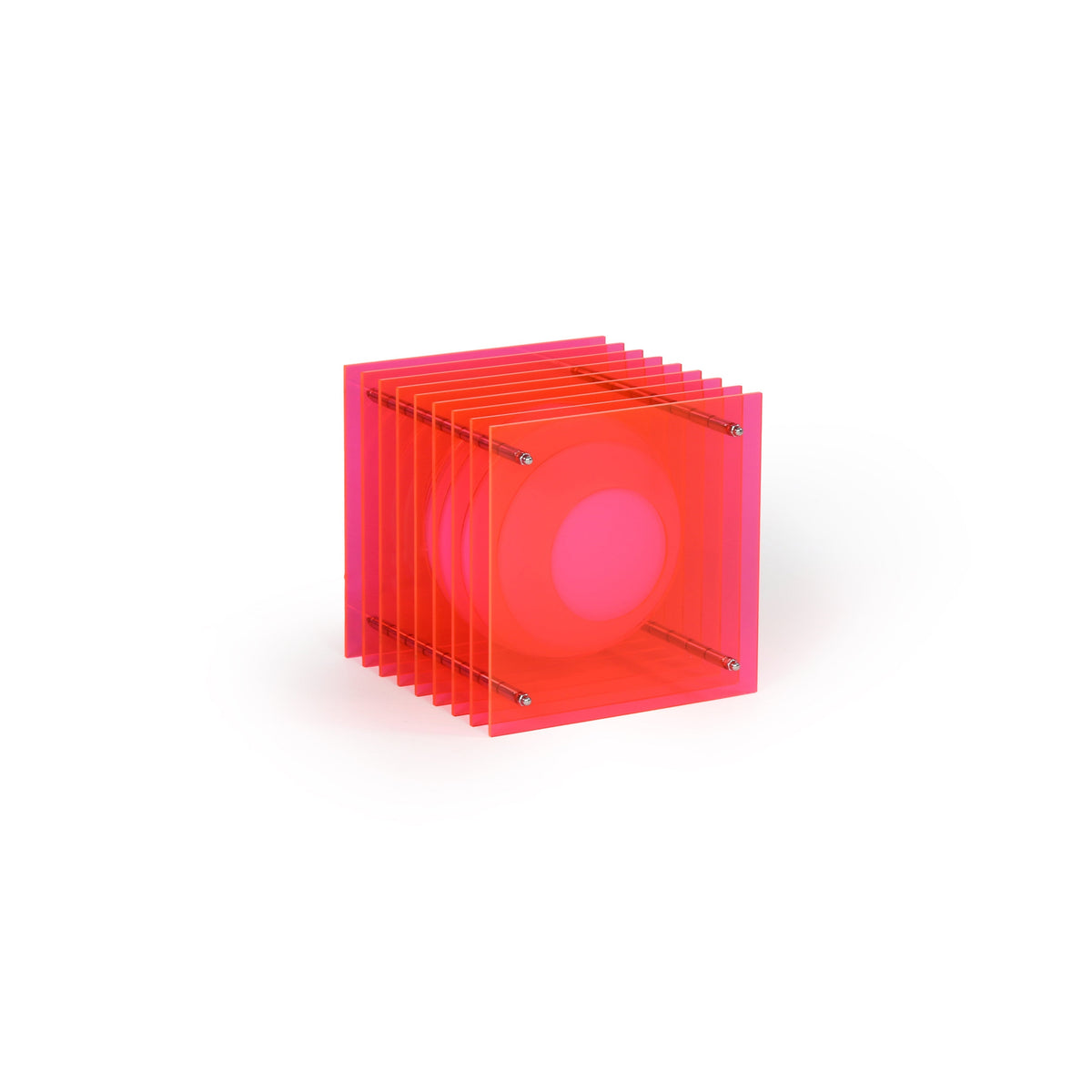 Lớp small square in electric pink acrylic - BằNG, view 8