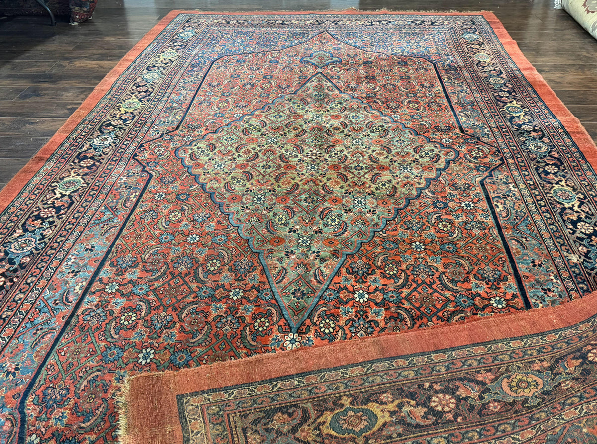 Antique Persian Bijar Rug 7x15 - Jewel Rugs, view 11