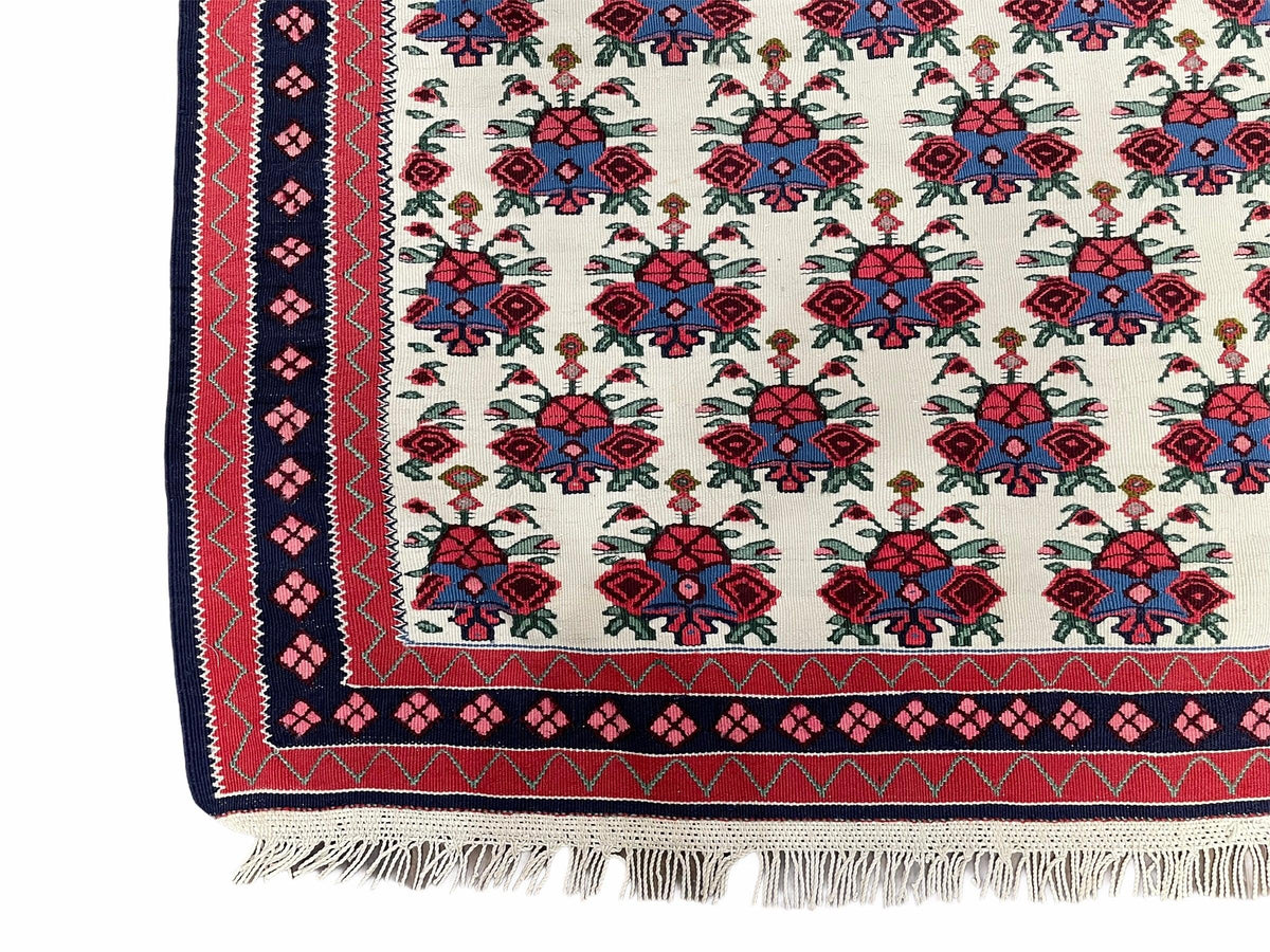 3x5 Vintage Kurdish Senneh Kilim Rug 3 x 5 Heirloom Rug Flatweave Antique Rug Playroom Rug Collectible Rug Beige Kilim - Jewel Rugs, view 11