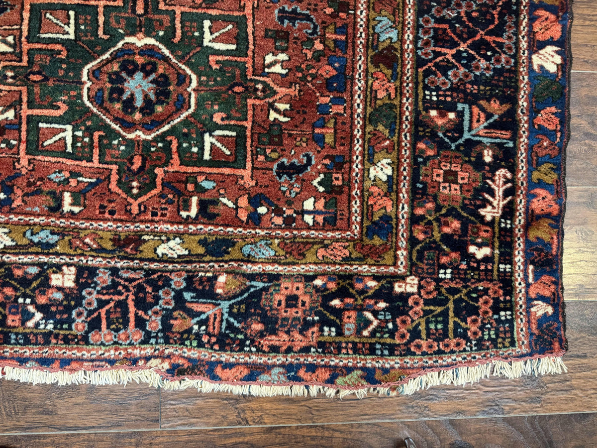 Antique Persian Karajeh Heriz Rug 5x6 - Jewel Rugs, view 10
