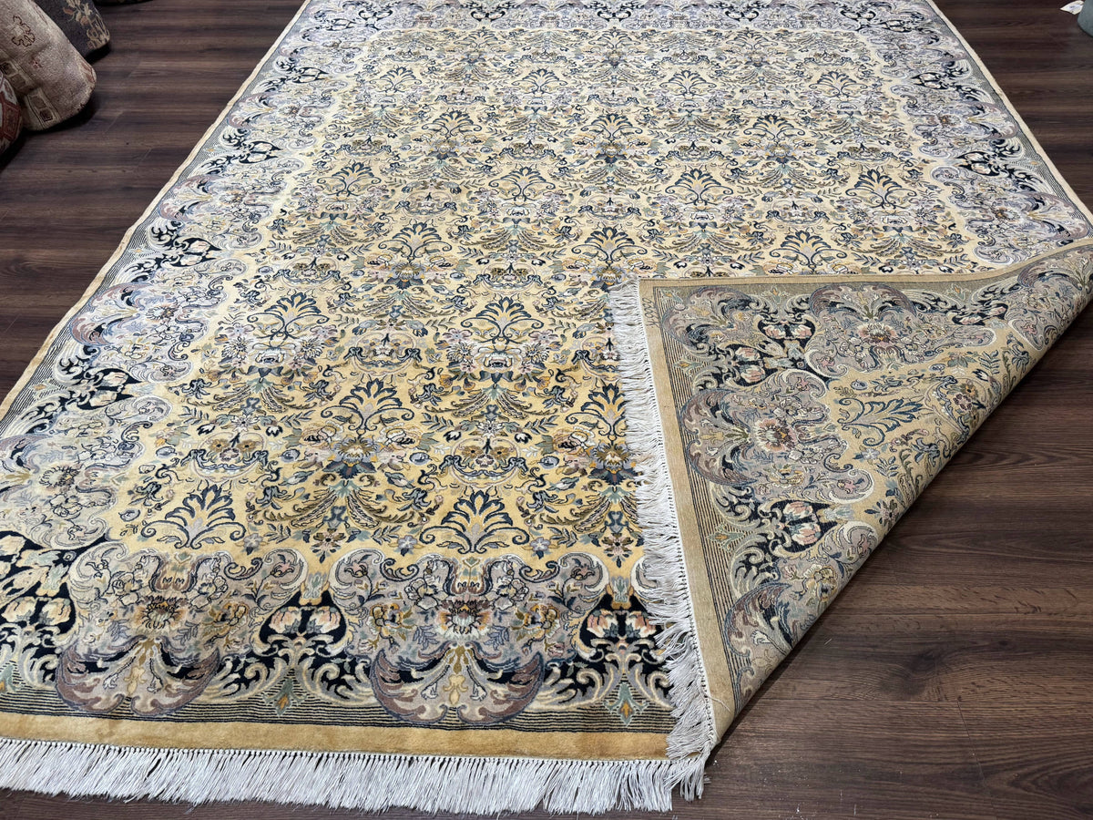 Pak Persian Rug 8x10, Allover Pattern, Fine 225 KPSI, Cream - Jewel Rugs, view 12