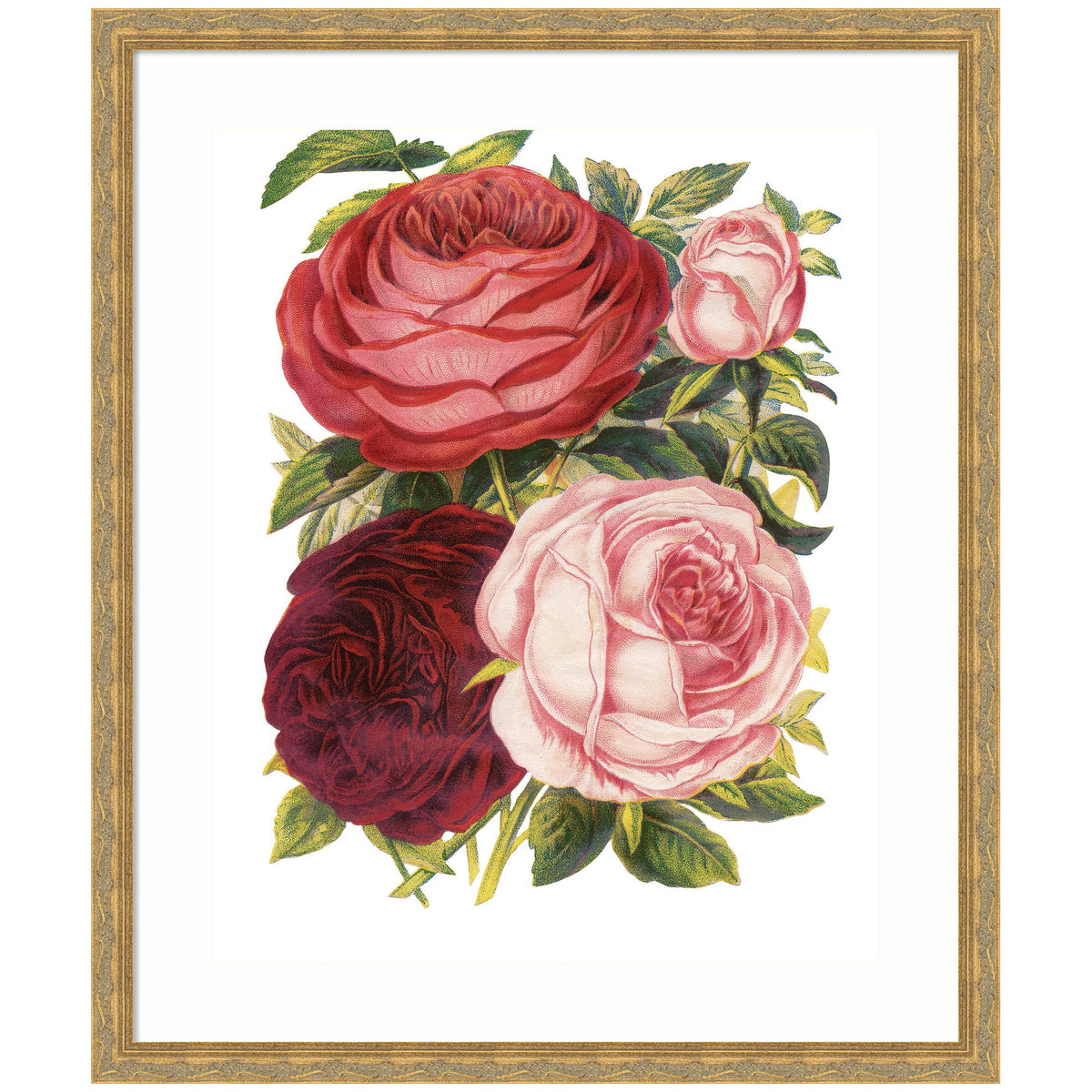Framed Art Victorian Flowers by The Creative Bunch Studio