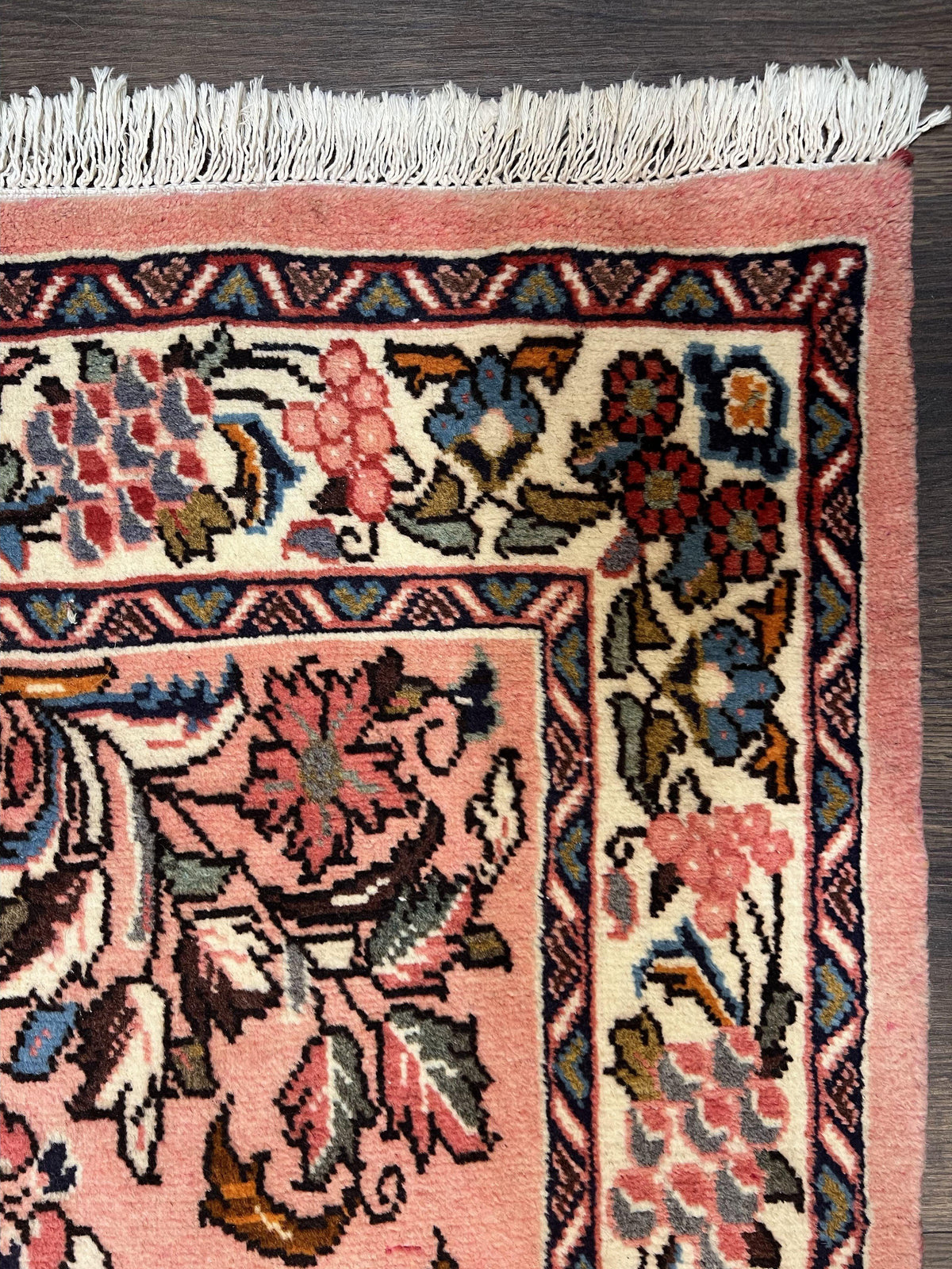 Persian Sarouk Runner Rug 2.9 x 13.6, Wool Floral Hand Knotted Runner - Jewel Rugs, view 7
