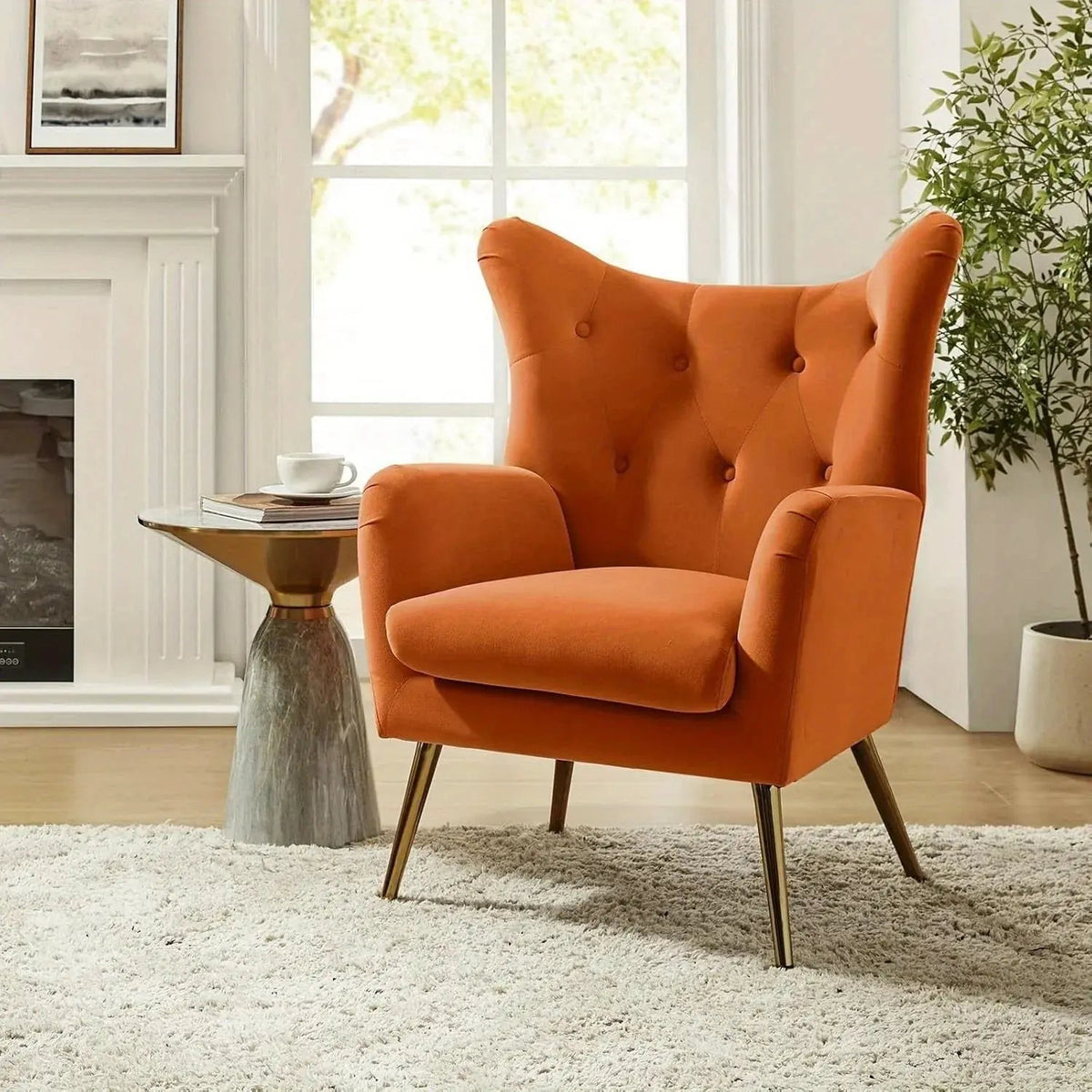 Arm Chair - Luxurious Velvet Blue — House of Avana, view 15 of 40