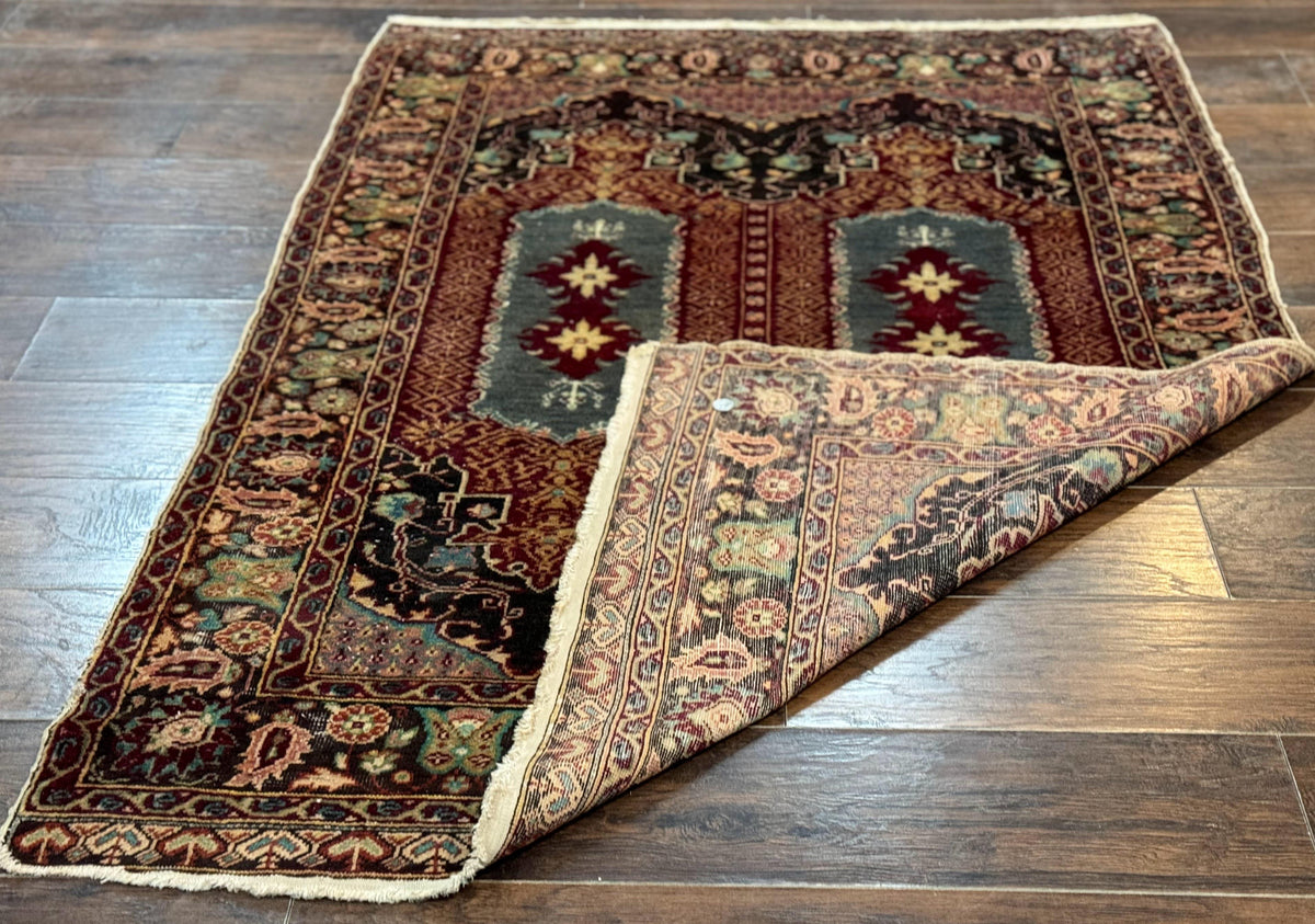 Antique Turkish Rug 4x6, Unique Rare Carpet - Jewel Rugs, view 12