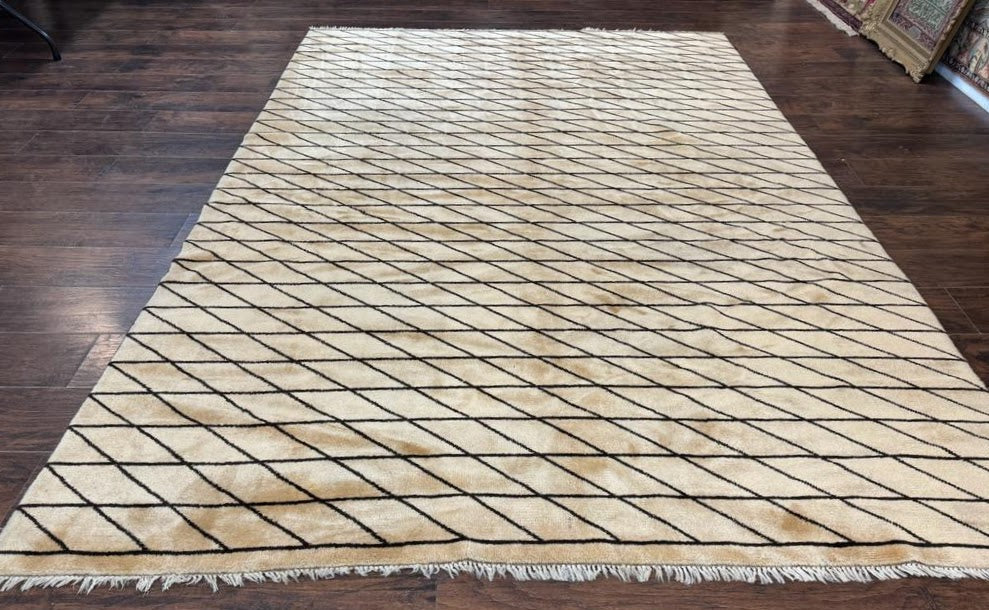 German Rug 7x10, Vintage Handmade Carpet, Contemporary - Jewel Rugs, view 2