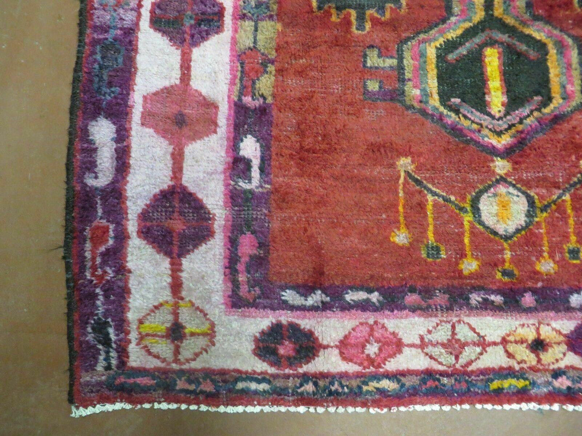 4' X 8' Antique Handmade Turkish Caucasian Kazak Design Wool Rug Veg Dyes Nice - Jewel Rugs, view 9