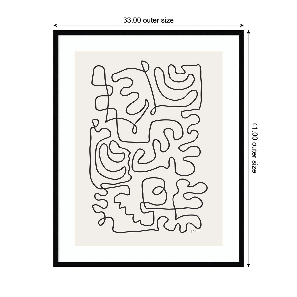 Connected Lines by Gabrielly Guedes Framed Wall Art Print